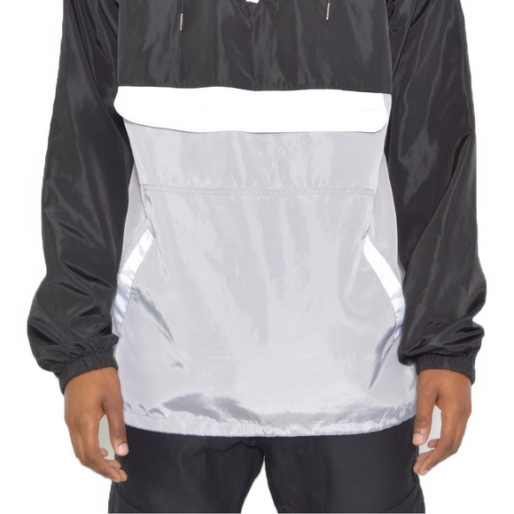 Color Block Anorak Jacket Pullover Windbreaker - Picture 2 of 2